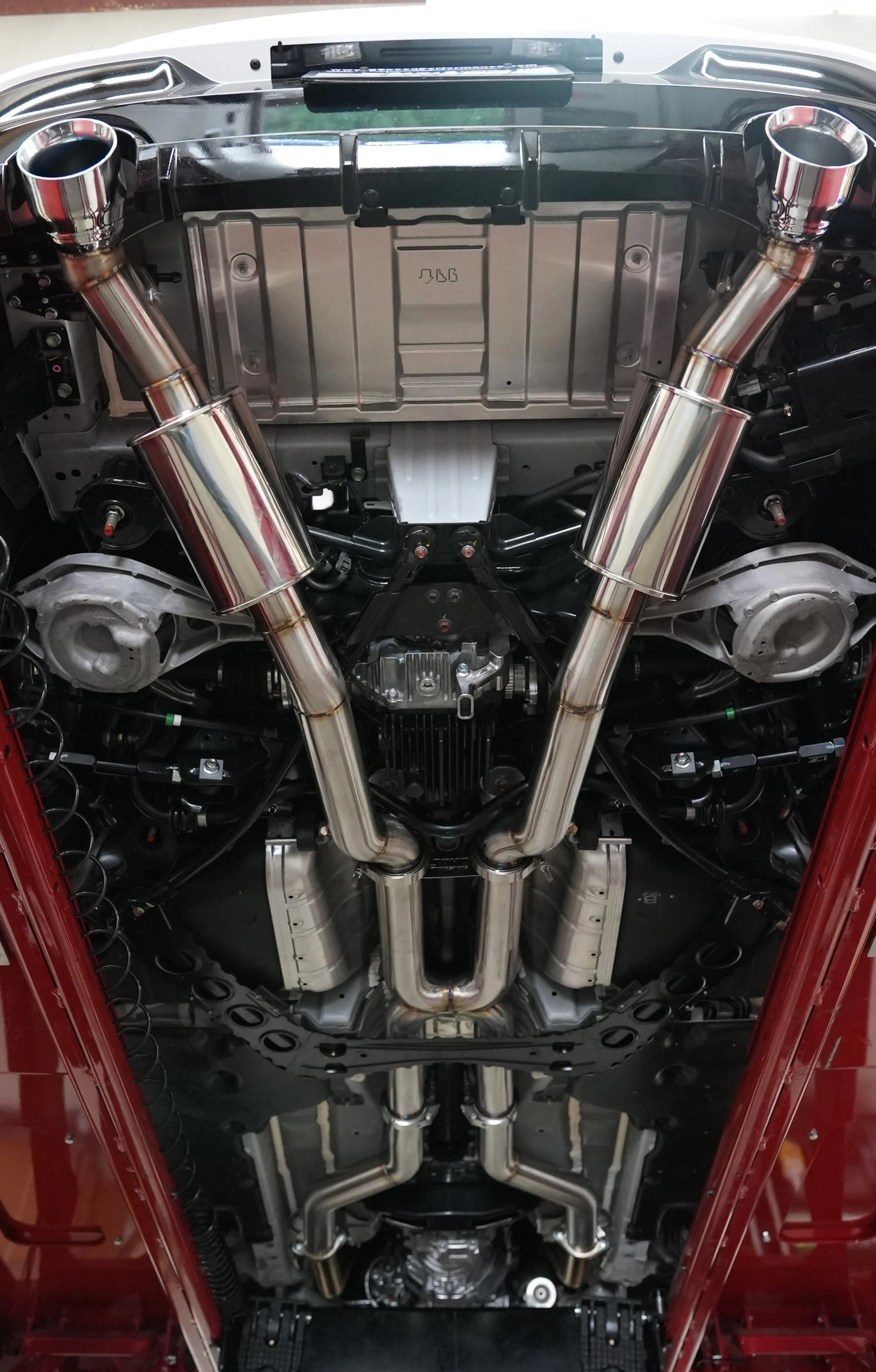 SOHO Motorsports Nissan Z, Q50, and Q60  3" Dual Exit Exhaust System - Image 3