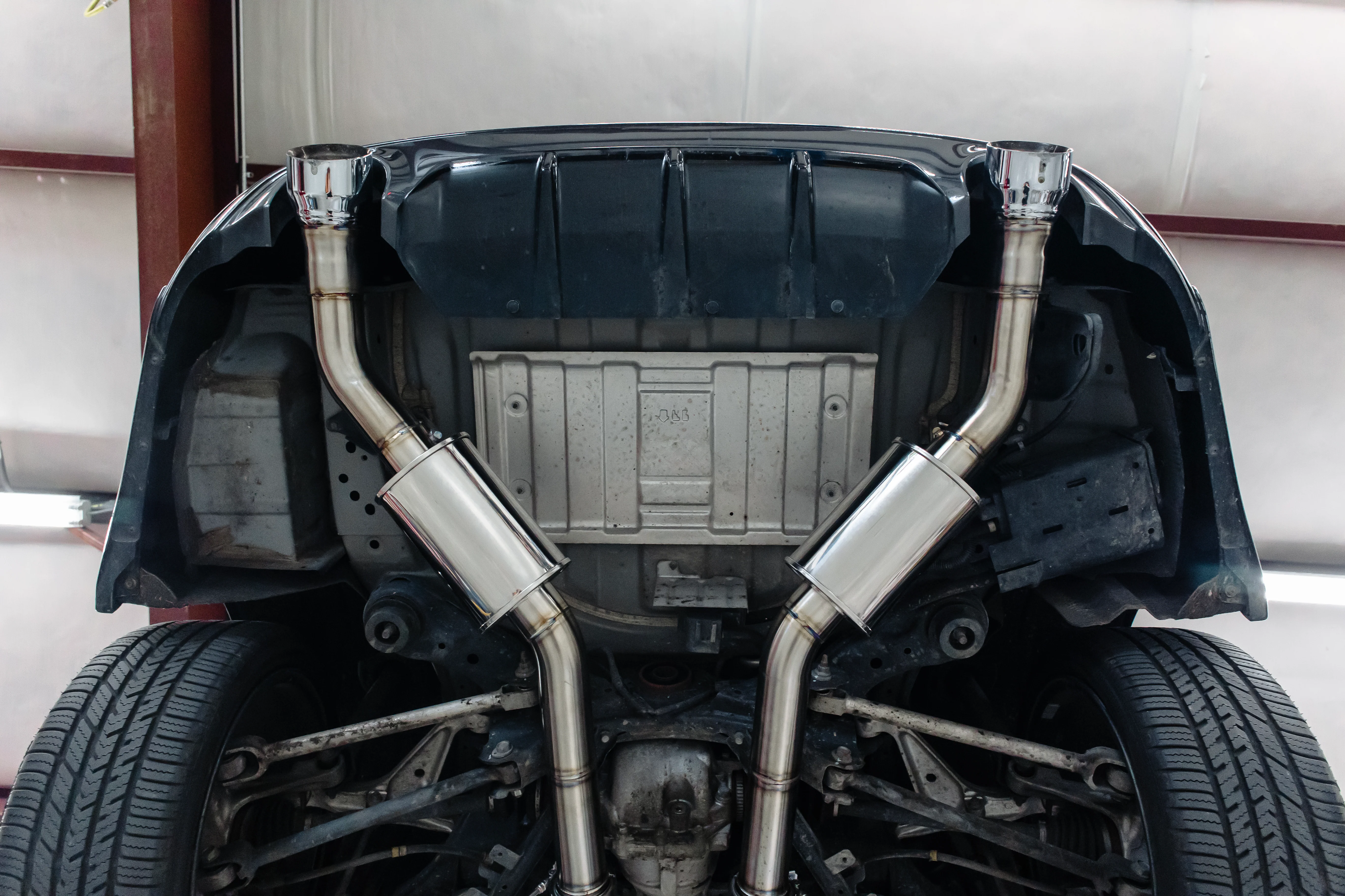 SOHO Motorsports Nissan Z, Q50, and Q60  3" Dual Exit Exhaust System - Image 6